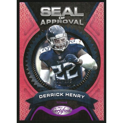 2021 Certified Seal of Approval Mirror Pink #9 Derrick Henry
