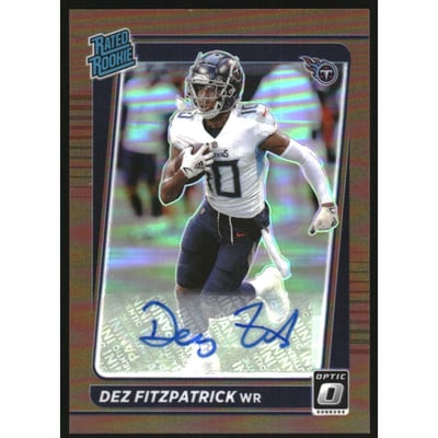 2021 Donruss Optic Rated Rookies RPS Autographs Bronze #236 Dez Fitzpatrick