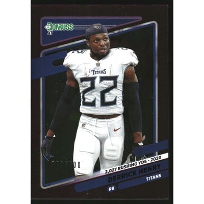 2021 Donruss Season Stat Line #14B Derrick Henry VAR/500