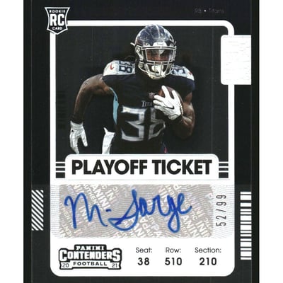 2021 Panini Contenders Playoff Ticket #235A Mekhi Sargent AU