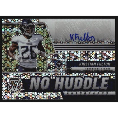 2021 Panini Mosaic Autographs No Huddle #56 Kristian Fulton
