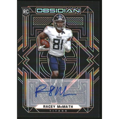 2021 Panini Obsidian Rookie Autographs Electric Etch Orange #154 Racey McMath/75