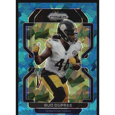 2021 Panini Prizm Prizms Blue Ice #7 Bud Dupree