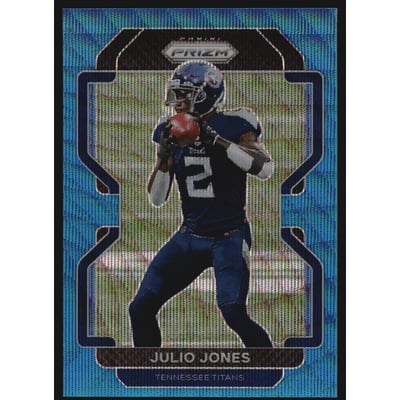 2021 Panini Prizm Prizms Blue Wave #321 Julio Jones