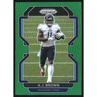 2021 Panini Prizm Prizms Green #1 A.J. Brown