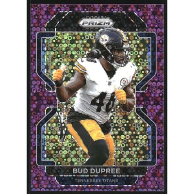 2021 Panini Prizm Prizms No Huddle Purple #7 Bud Dupree