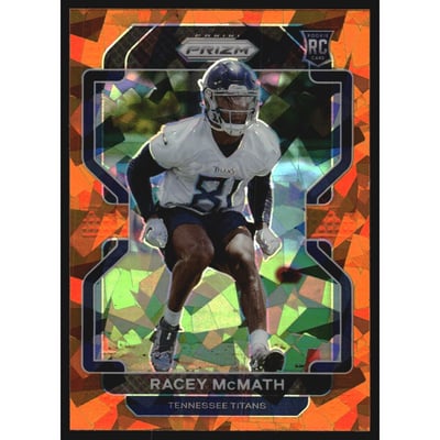2021 Panini Prizm Prizms Orange Ice #409 Racey McMath