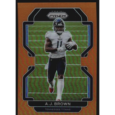 2021 Panini Prizm Prizms Orange #1 A.J. Brown