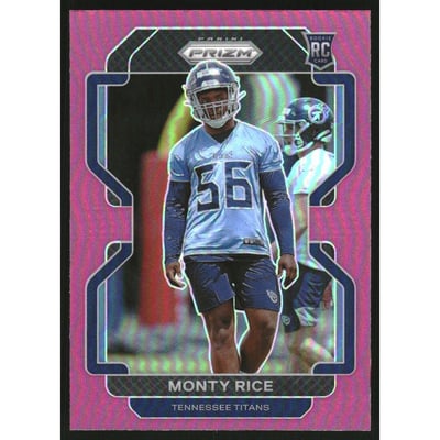 2021 Panini Prizm Prizms Pink #420 Monty Rice