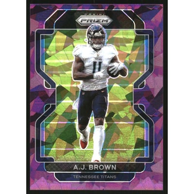 2021 Panini Prizm Prizms Purple Ice #1 A.J. Brown