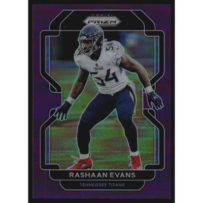2021 Panini Prizm Prizms Purple #6 Rashaan Evans
