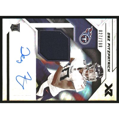 2021 Panini XR Rookie Swatch Autographs #30 Dez Fitzpatrick/199 EXCH