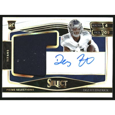 2021 Select Prime Selections Prizm Signatures #7 Dez Fitzpatrick