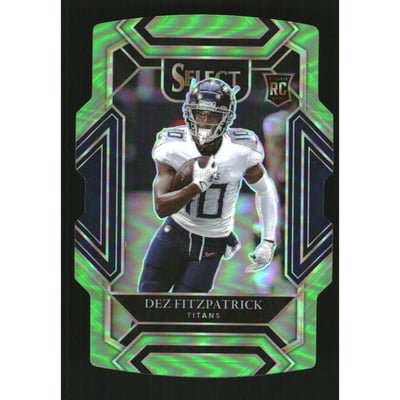 2021 Select Prizm Neon Green Die Cut #272 Dez Fitzpatrick