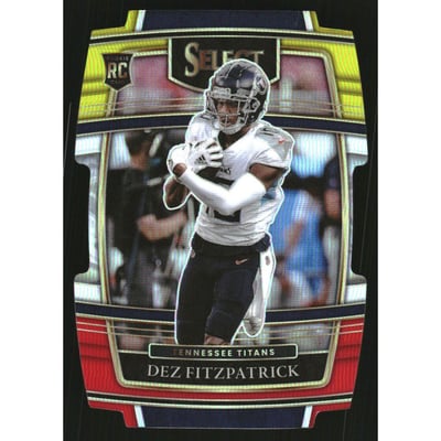 2021 Select Prizm Red and Yellow Die Cut #72 Dez Fitzpatrick