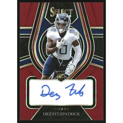 2021 Select Rookie Signatures Prizm Maroon #32 Dez Fitzpatrick/60