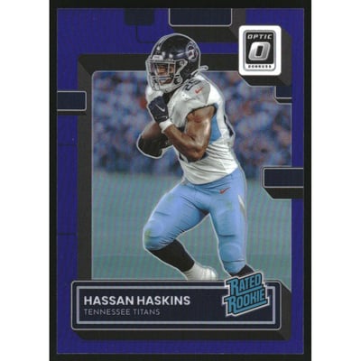 2022 Donruss Optic Purple #242 Hassan Haskins RR