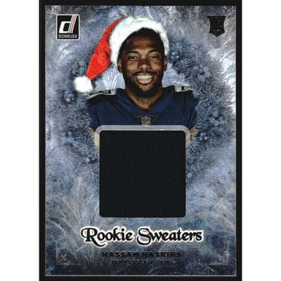 2022 Donruss Rookie Holiday Sweaters #42 Hassan Haskins