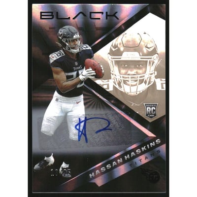 2022 Panini Black Rookies Autographs Copper #137 Hassan Haskins/25