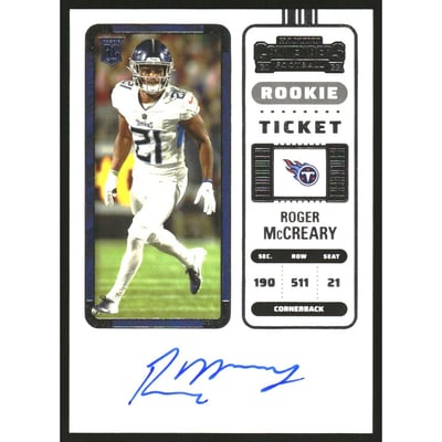 2022 Panini Contenders #163A Roger McCreary AU RC