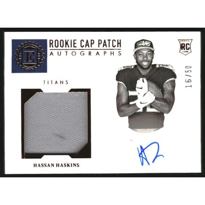 2022 Panini Encased #162 Hassan Haskins HAT AU RC