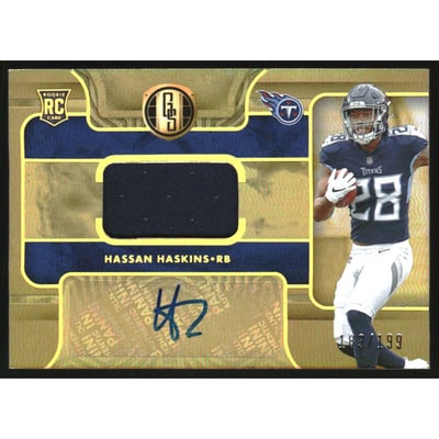 2022 Panini Gold Standard #239 Hassan Haskins JSY AU/199