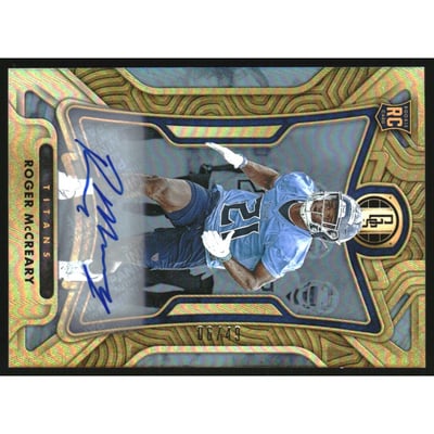 2022 Panini Gold Standard Rookie Autographs Platinum #195 Roger McCreary/49