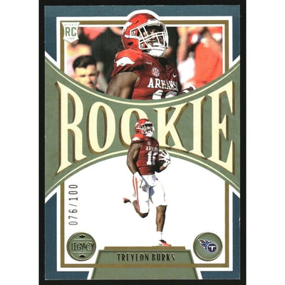 2022 Panini Legacy Green #155 Treylon Burks