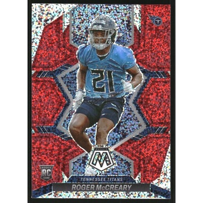 2022 Panini Mosaic Red Sparkle #381 Roger McCreary