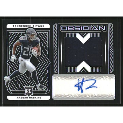 2022 Panini Obsidian #237 Hassan Haskins JSY AU