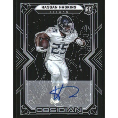 2022 Panini Obsidian Rookie Autographs #139 Hassan Haskins