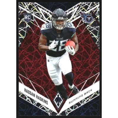 2022 Panini Phoenix Red Lazer #142 Hassan Haskins
