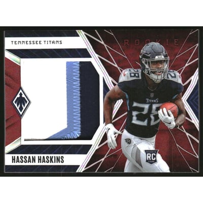 2022 Panini Phoenix Rookie Jumbo Memorabilia Red #40 Hassan Haskins