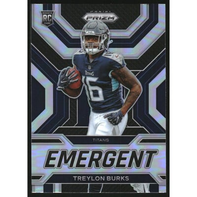 2022 Panini Prizm Emergent Prizms Silver #8 Treylon Burks