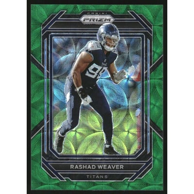 2022 Panini Prizm Prizms Green Scope #286 Rashad Weaver