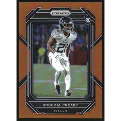 2022 Panini Prizm Prizms Orange #382 Roger McCreary