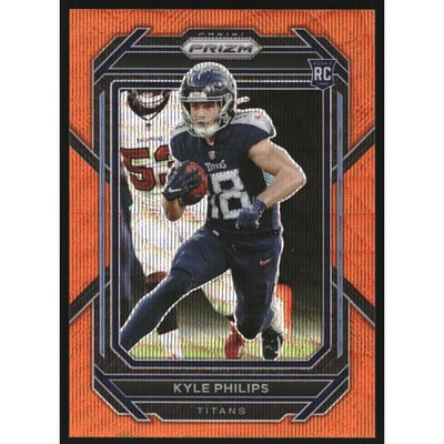 2022 Panini Prizm Prizms Orange Wave #357 Kyle Philips