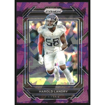 2022 Panini Prizm Prizms Purple Ice #288 Harold Landry
