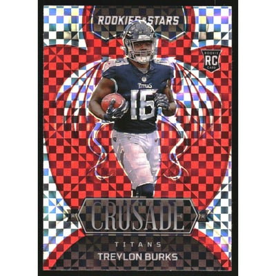 2022 Rookies and Stars Crusade Red Plaid #19 Treylon Burks