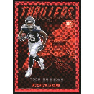 2022 Rookies and Stars Thrillers Red Plaid #27 Treylon Burks