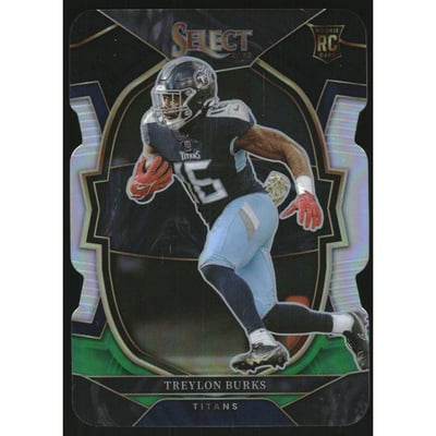 2022 Select Prizm Black and Green Die Cut #39 Treylon Burks