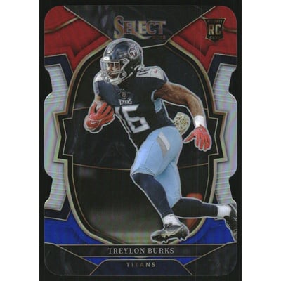 2022 Select Prizm Red and Blue Die Cut #39 Treylon Burks