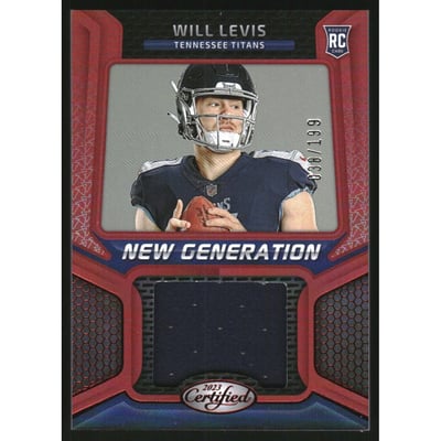 2023 Certified New Generation Jerseys Mirror Red #39 Will Levis