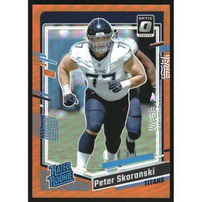 2023 Donruss Optic Orange #296 Peter Skoronski RR