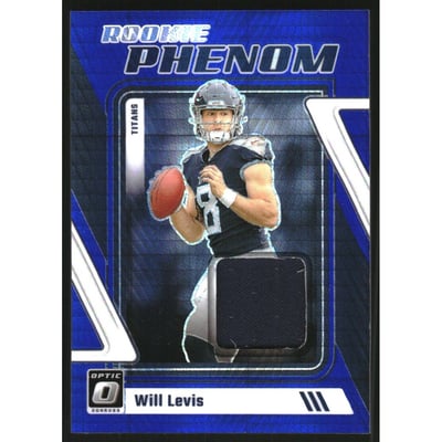 2023 Donruss Optic Rookie Phenoms Jerseys Blue Hyper #40 Will Levis