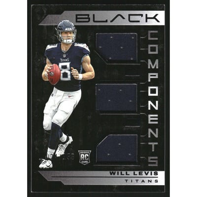 2023 Panini Black Components Jerseys #6 Will Levis