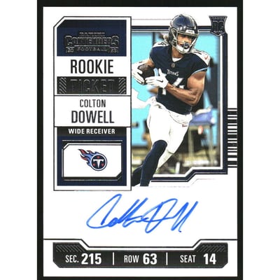 2023 Panini Contenders #159 Colton Dowell AU RC