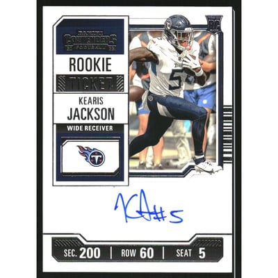 2023 Panini Contenders #160 Kearis Jackson AU RC