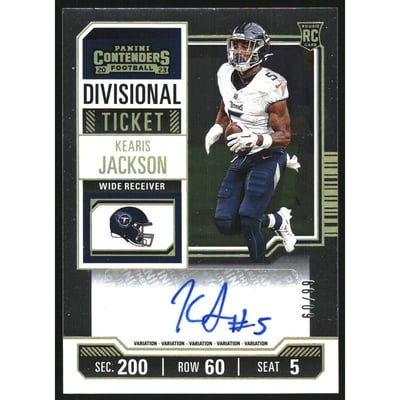 2023 Panini Contenders Variations Divisional Ticket #160 Kearis Jackson