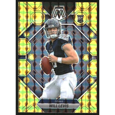 2023 Panini Mosaic Mosaic Reactive Yellow #377 Will Levis